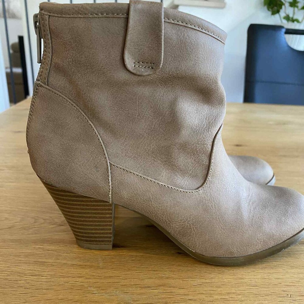 Ankle boot Tan Cowboy style